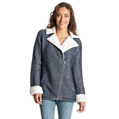 Roxy Full Moon French Terry Sweatshirt - Blue Print