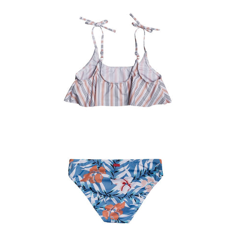 Roxy Girls 8-16 Chase Your Dream Flutter Bikini Set - Blue Heaven Pardee