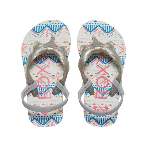 Roxy Girls Fifi Sandal - White / Silver