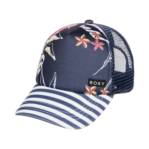 Roxy Girls Honey Coconut Trucker Hat - Mood Indigo Sunset Boogie