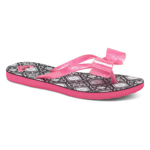 Roxy Girls Lulu Flip Flop - Black Graphic