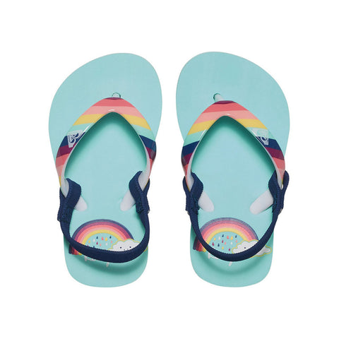 Roxy Girls Pebbles Backstrap Sandals - Rainbow