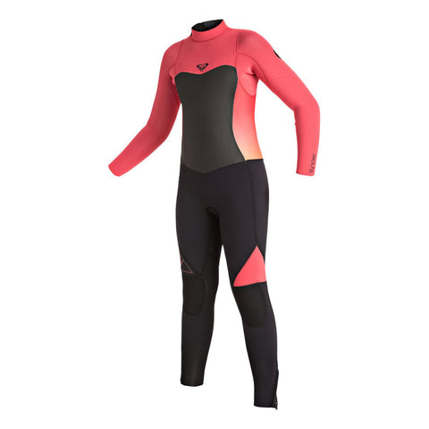 Roxy Girls Syncro 4/3 Wetsuit - Paradise Pink