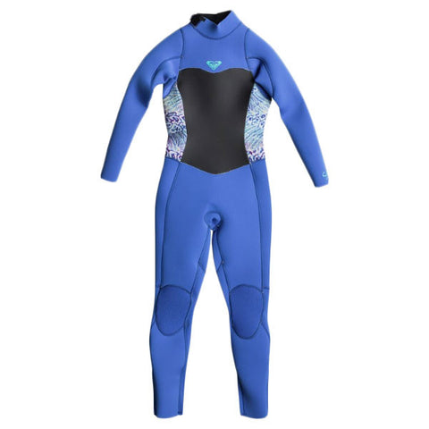 Roxy Girls Syncro 4/3 Back Zip Wetsuit - Sea Blue