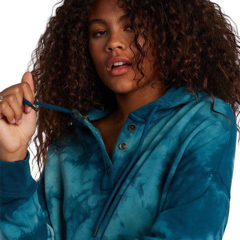 Roxy Girls Trip Buttoned Hoodie - Tapioca