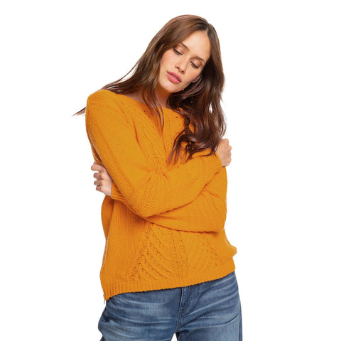 Roxy Glimpse Of Romance Sweater - Golden Glow
