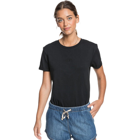 Roxy Go To The Beach Elasticized Denim Shorts - Medium Blue