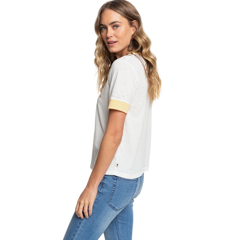 Roxy Good Mood Island A Tee - Snow White