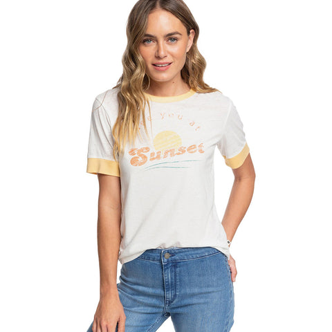 Roxy Good Mood Island A Tee - Snow White