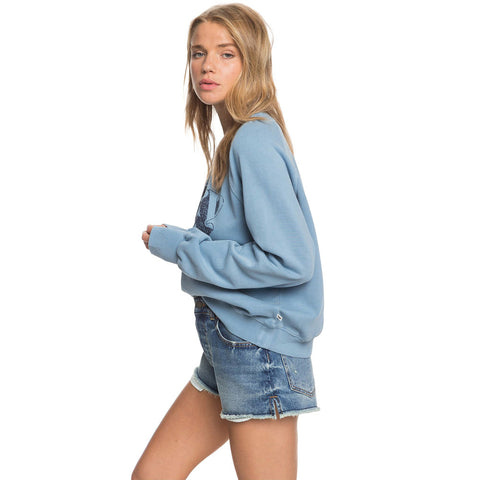 Roxy Goofy Foot Oversized Sweatshirt - Blue Heaven