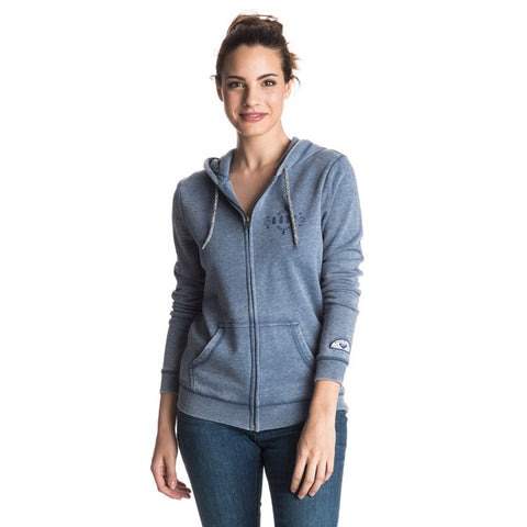 Roxy Groovy Palm C Zip Hoodie - True Navy