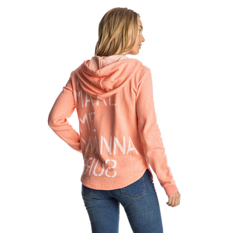 Roxy Hawser C Zip Hoodie - Fusion Coral Heather