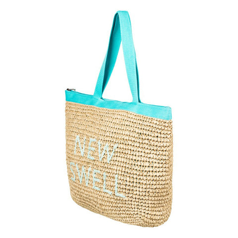Roxy Heard That Sound Straw Tote Bag - Atlantis