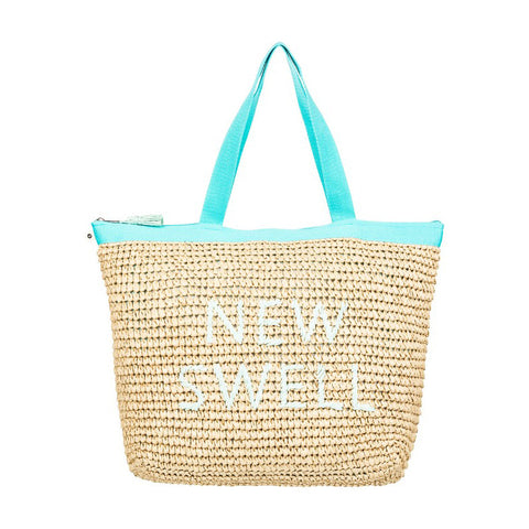 Roxy Heard That Sound Straw Tote Bag - Atlantis