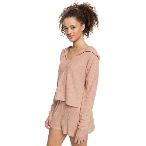Roxy High Tide Hoodie - Toasted Nut Heather