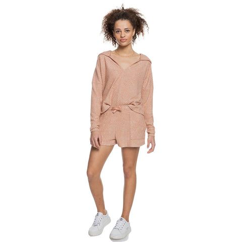 Roxy High Tide Hoodie - Toasted Nut Heather