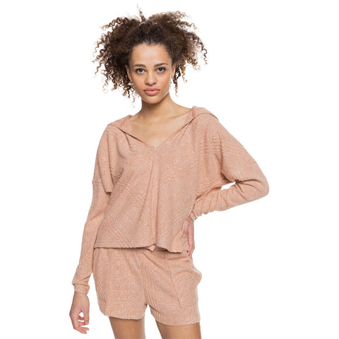 Roxy High Tide Hoodie - Toasted Nut Heather