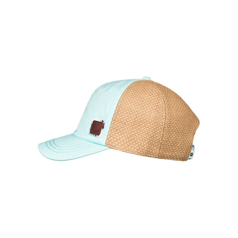 Roxy Incognito Straw Baseball Hat - Pastel Turquoise