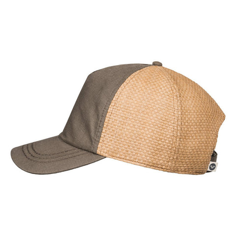 Roxy Incognito Straw Baseball Hat - Dark Midnight