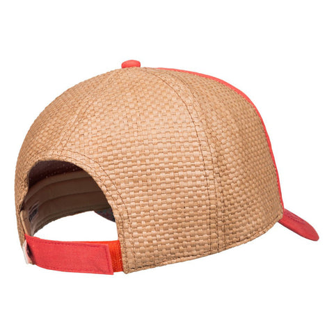 Roxy Incognito Straw Baseball Hat - Living Coral