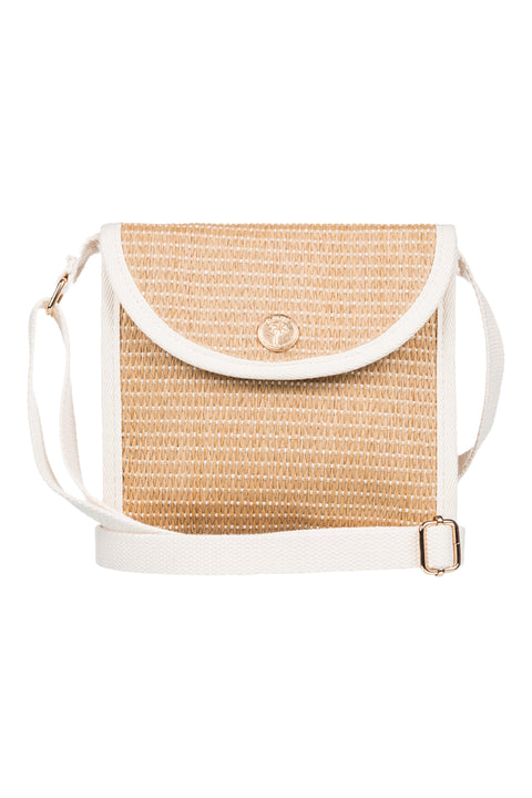 Roxy Island Key Small Crossbody Bag - Natural - Front