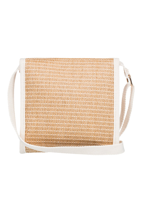 Roxy Island Key Small Crossbody Bag - Natural - Back