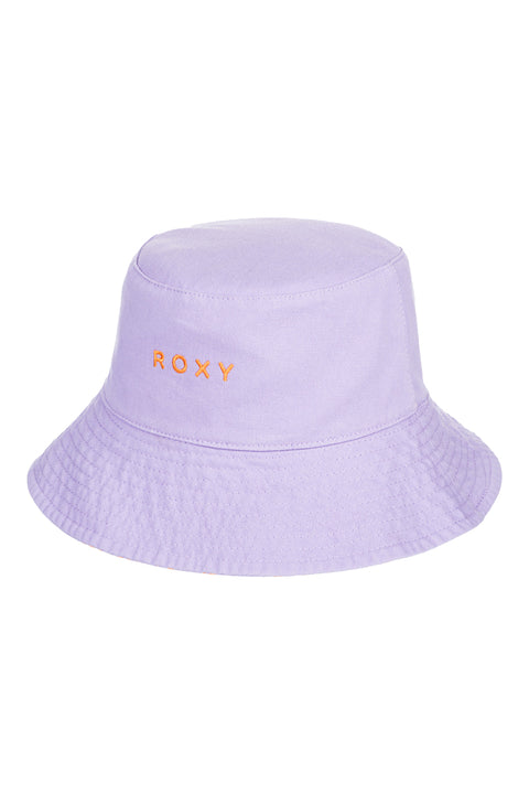 Roxy Jasmine Paradise Reversible Bucket Hat - Mock Orange Hawaiianheat - Back