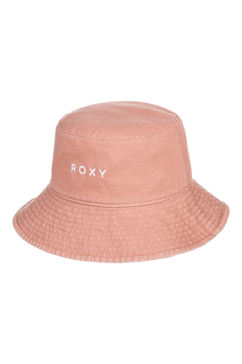 Roxy Jasmine Paradise Reversible Bucket Hat - Snow White Sol Power - Solid Side