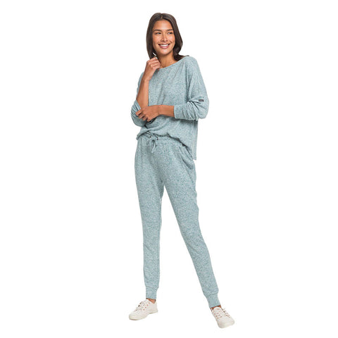 Roxy Just Yesterday Super Soft Joggers - Everglade Heather