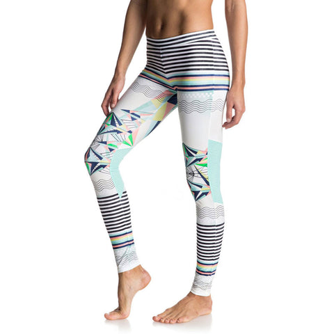Roxy Keep It Roxy Surf Legging - Marshmallow Psyche Palm Repeat