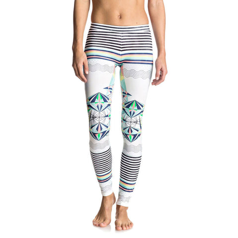 Roxy Keep It Roxy Surf Legging - Marshmallow Psyche Palm Repeat