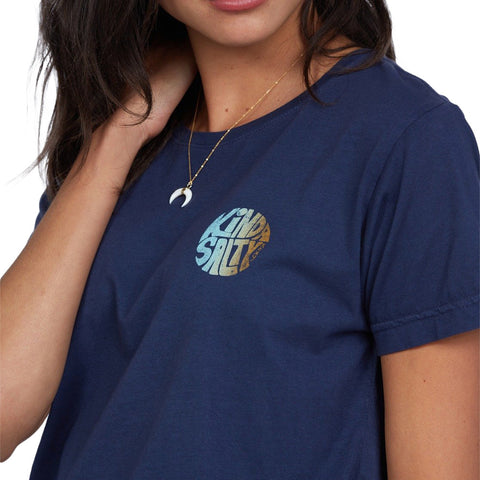 Roxy Kinda Salty T-Shirt - Mood Indigo