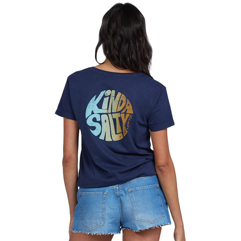 Roxy Kinda Salty T-Shirt - Mood Indigo