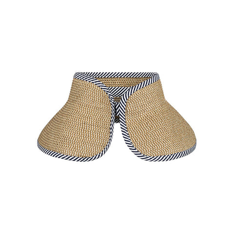 Roxy Kiss The Ocean Capeline Straw Visor - Natural