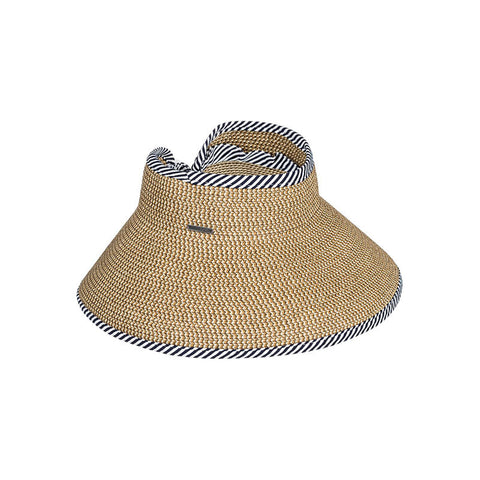 Roxy Kiss The Ocean Capeline Straw Visor - Natural