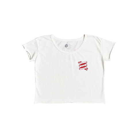 Roxy Le Fun In Le Sun Cropped Boyfriend Tee - Marshmallow