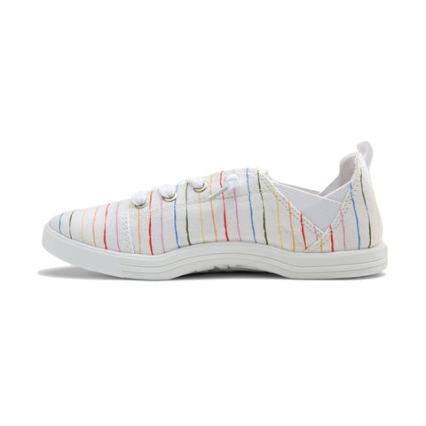 Roxy Libbie Slip-On Shoes - White / Multi Monogram