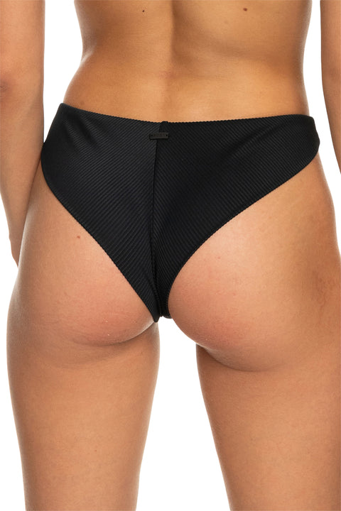 Roxy Love The Baja Bikini Bottoms - Anthracite - Back