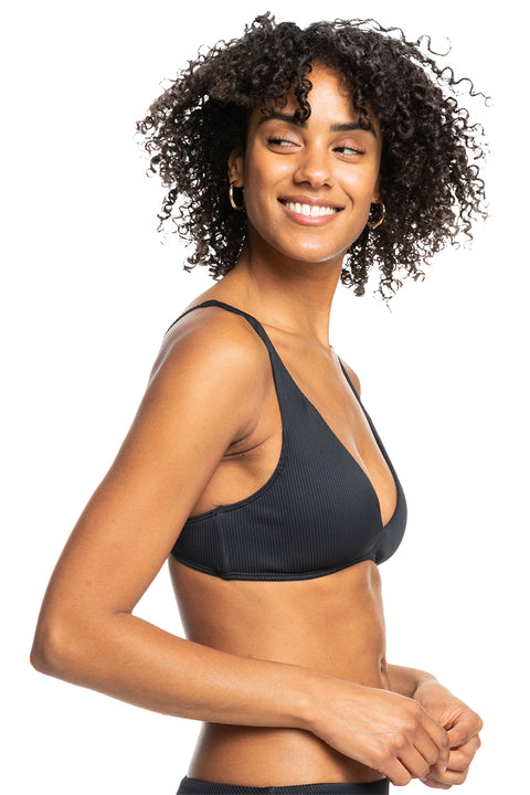 Roxy Love The Oceana Bikini Top - Anthracite - Side