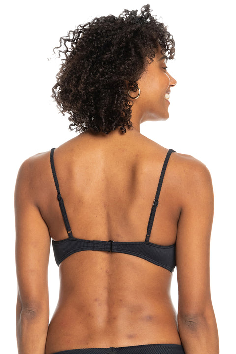 Roxy Love The Oceana Bikini Top - Anthracite - Bacck