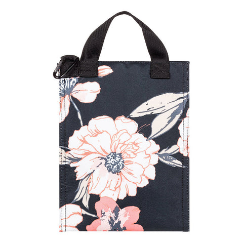 Roxy Lunch Hour Insulated Lunch Bag - Anthracite S New Flowers