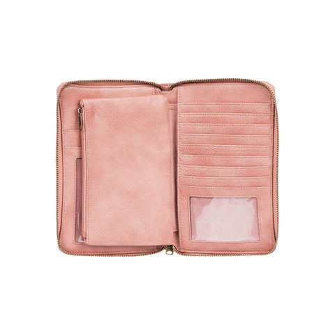 Roxy Magic Happens Zip Around Wallet - Ash Rose