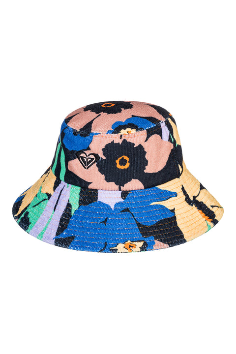 Roxy Mango Passion Bucket Hat - Anthracite Flower Jammin
