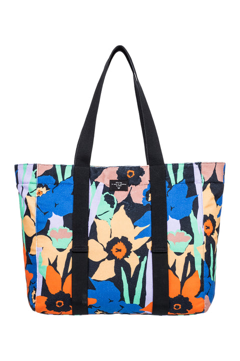 Roxy Mango Passion Tote Bag - Anthracite Flower Jammin