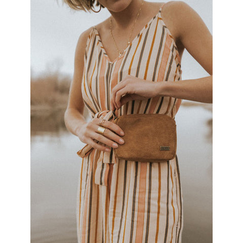 Roxy Mexican Sun Faux Leather Fanny Pack - Camel