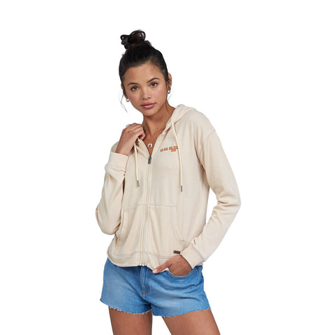 Roxy Moon Rising Zip Up Hoodie - Tapioca