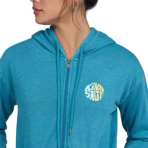 Roxy Moon Rising Zip Up Hoodie - Biscay Bay