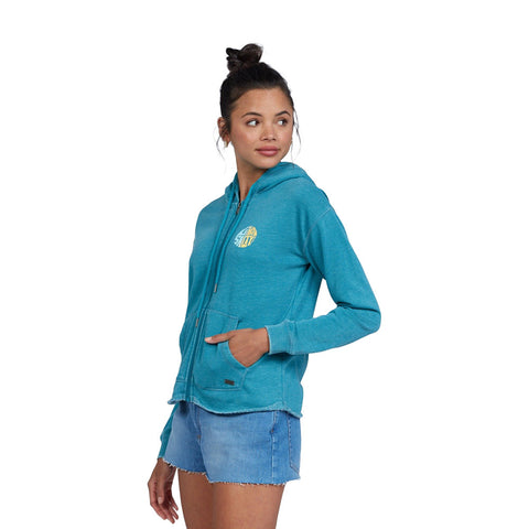 Roxy Moon Rising Zip Up Hoodie - Biscay Bay