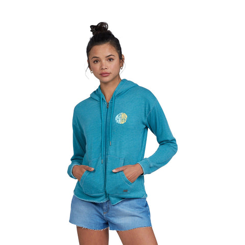 Roxy Moon Rising Zip Up Hoodie - Biscay Bay
