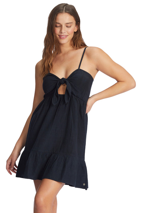 Roxy Moonlit Tide Short Length Strappy Dress - Anthracite